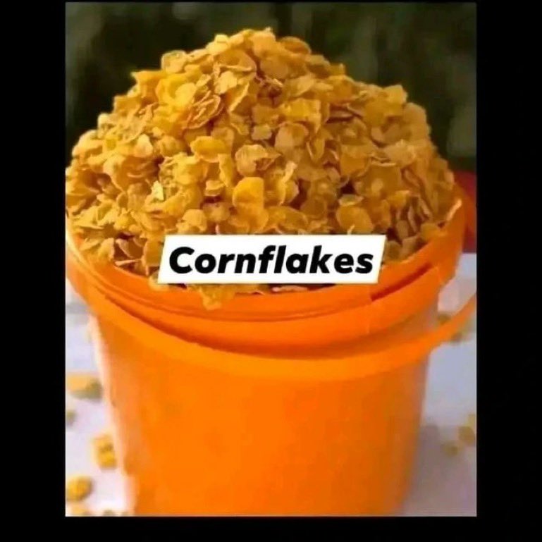 Nasco Cornflakes ? Measured with Custard bucket