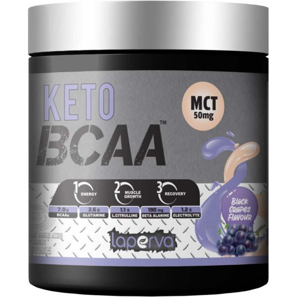 Laperva Keto BCAA, Grape, 30, 7 Grams of BCAAs, Increase Energy Levels