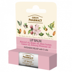 Green Pharmacy Lip Balm - balsam do ust na bazie 5 olej?w i wit. E, intensywnie zmi?kczaj?cy, SPF 10, masa netto: 3,6 g