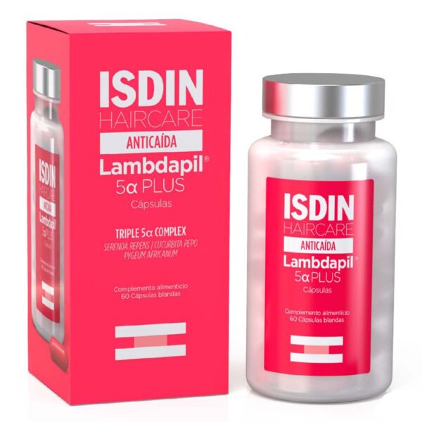 Isdin Haircare Anticaida Lambdapil 5? Plus Anti-Hair Loss Supplement Capsules, Pack of 60's