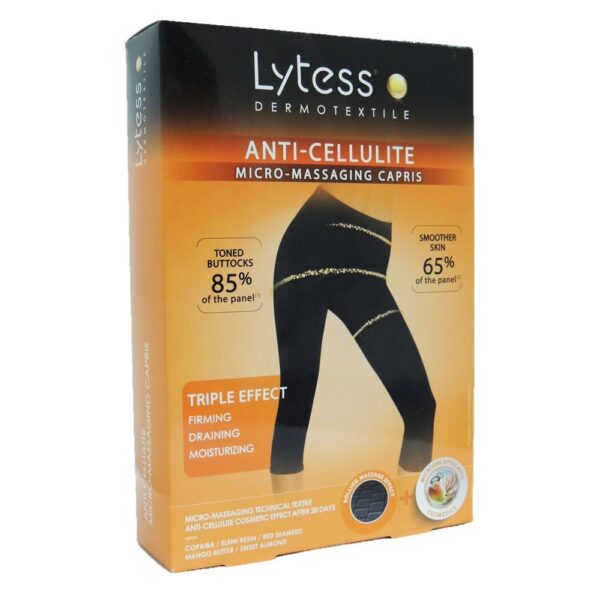 Lytess Anti-Cellulite Micro-Massaging Capris Black L/XL PF00808A