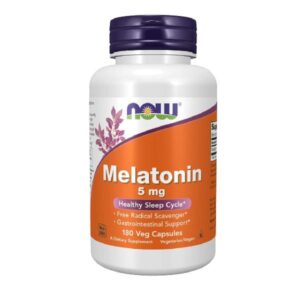 NOW, Melatonin, 5 Mg, 60 Capsules