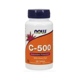 Now Vitamin C-500 Tablets With Rose Hips