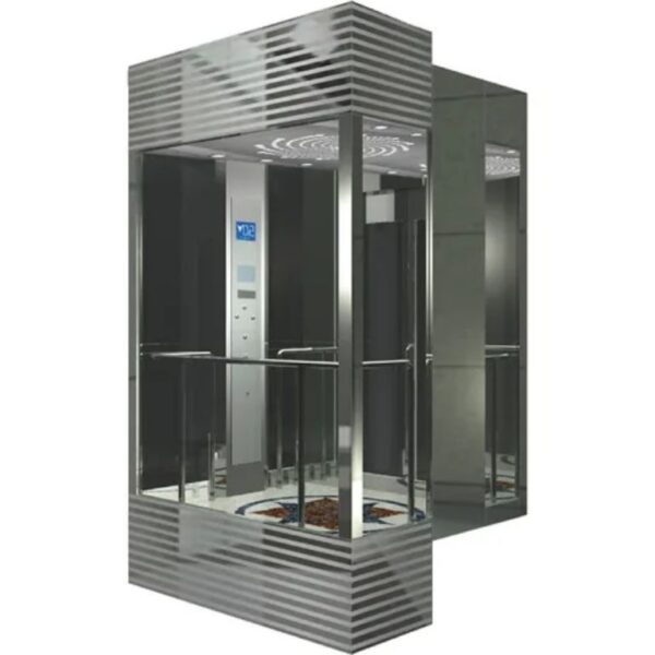 3 floor 3 stops 450kg stainless steel 4 passenger Elevator Lift