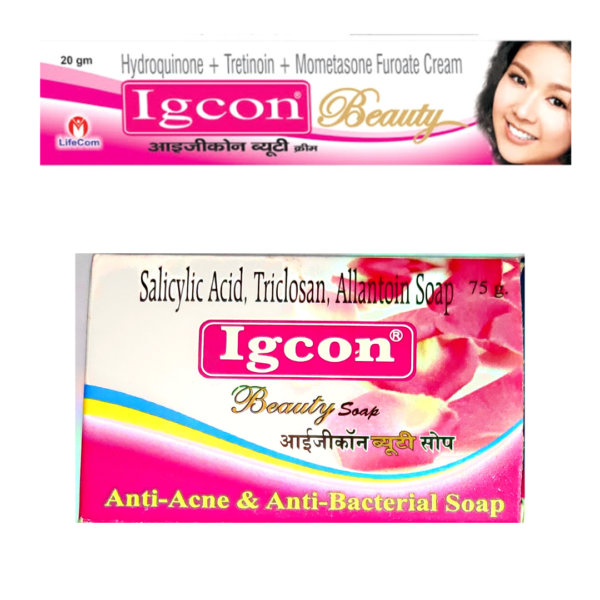 IGCON CREAM & IGCON SOAP COMBO (PACK OF 1 EACH)