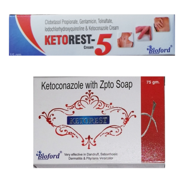 BIOFORD KETOREST-5 CREAM & KETOREST SOAP COMBO