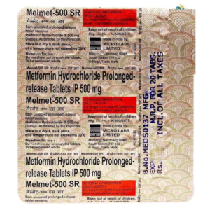 MELMET-500 SR TABLET (20 Tablets)