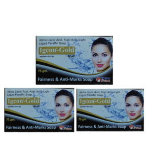 IGCON GOLD SOAP PACK OF 3 (75g EACH)