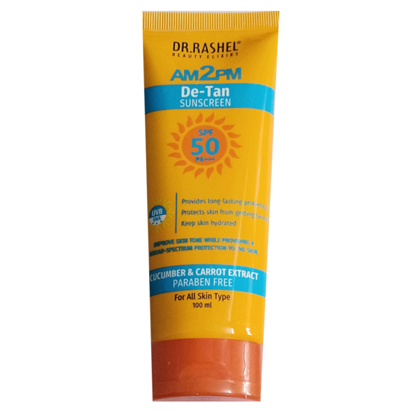 DR.RASHEL AM2PM DE-TAN SUNSCREEN SPF 50 PA+++ (100ml)