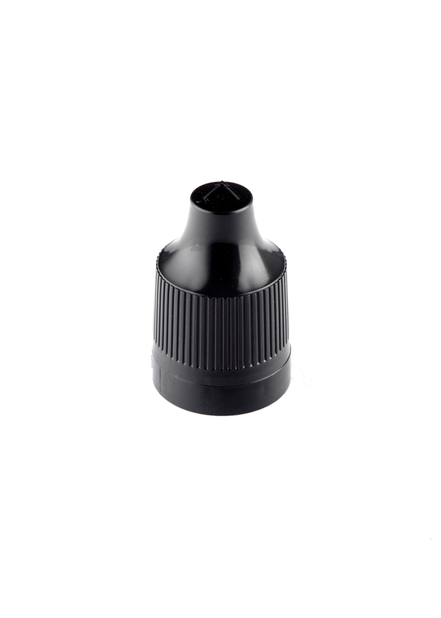 Black Polypropylene Child Resistant Closure with Dropper Tip