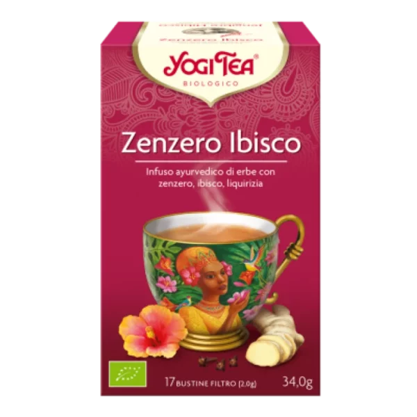 Yogi Tea Hibisco y Jengibre 17 Filtros X 2g