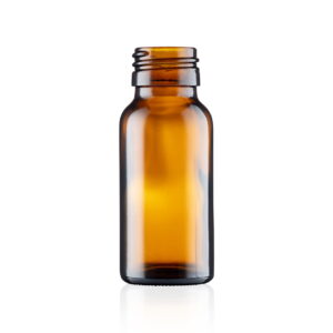 50ml Amber Glass Boston Round Bottle