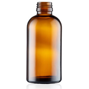 200ml Amber Glass Boston Round Bottle