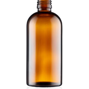 300ml Amber Glass Boston Round Bottle