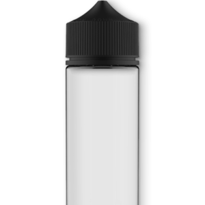 10ml-120ml Unicorn PET Vape Clear Bottles with Black CRC & Tamper Evident Cap