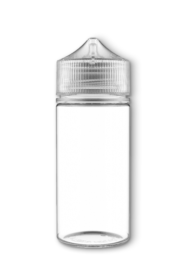 10ml-120ml Unicorn PET Vape Clear Bottles with Natural CRC & Tamper Evident Cap
