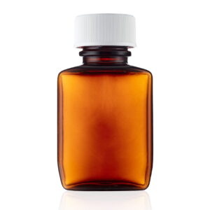 112ml CuboPac? Amber Rectangular Tablet Bottle