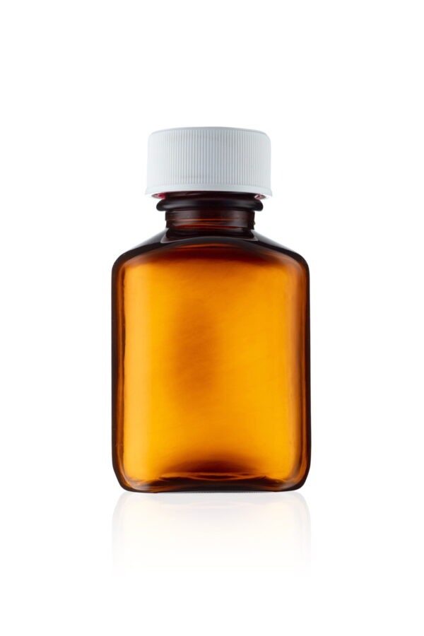 125ml CuboPac? Amber Rectangular Tablet Bottle