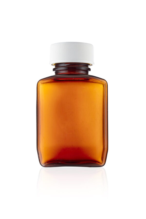 165ml CuboPac? Amber Rectangular Tablet Bottle