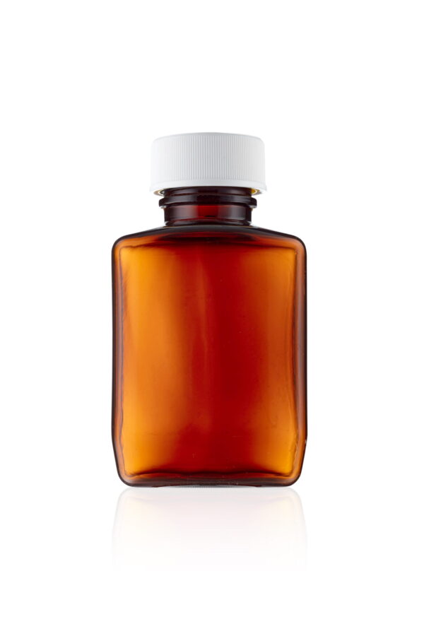 200ml CuboPac? Amber Rectangular Tablet Bottle