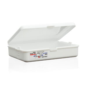 White Child Resistant Clamshell Containers