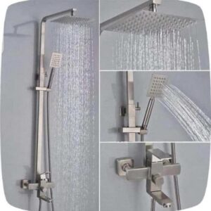 The Allschoolabs Shower Set. N149. 100% Brass Engine (Aluminum Plated)