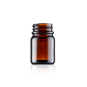 15ml Amber Glass Powder Jar