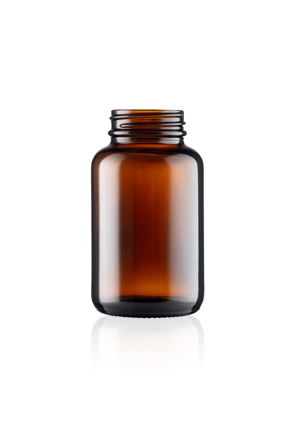 125ml Amber Glass Powder Jar