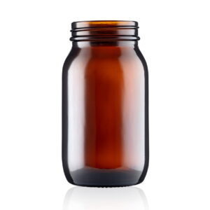 175ml Amber Glass Powder Jar