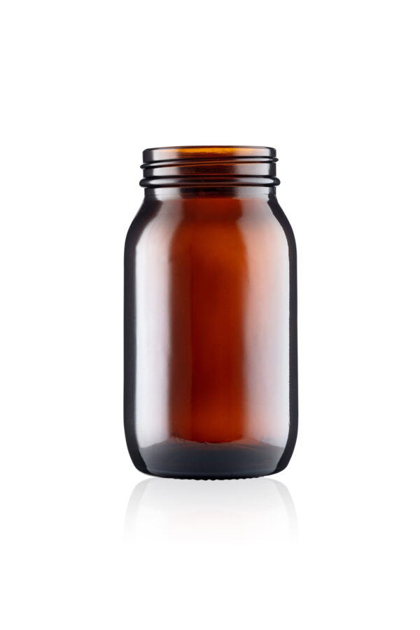 175ml Amber Glass Powder Jar