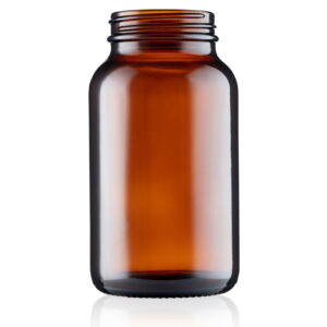 250ml Amber Glass Powder Jar