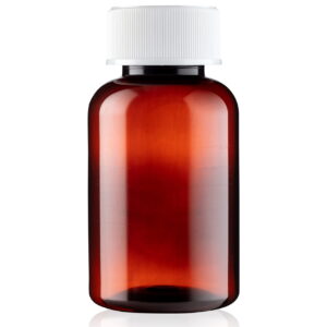 100ml UnoPac? Amber Round PET Tablet Bottle