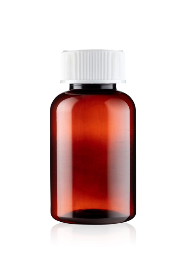 100ml UnoPac? Amber Round PET Tablet Bottle