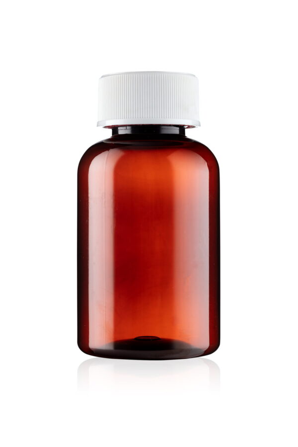 120ml UnoPac? Amber Round PET Tablet Bottle