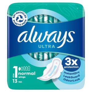 Always Ultra Normal Sanitary Towels 13 Pack