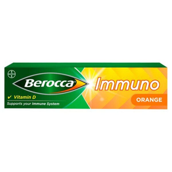 Berocca Immuno Effervescent Tablets Orange Flavour