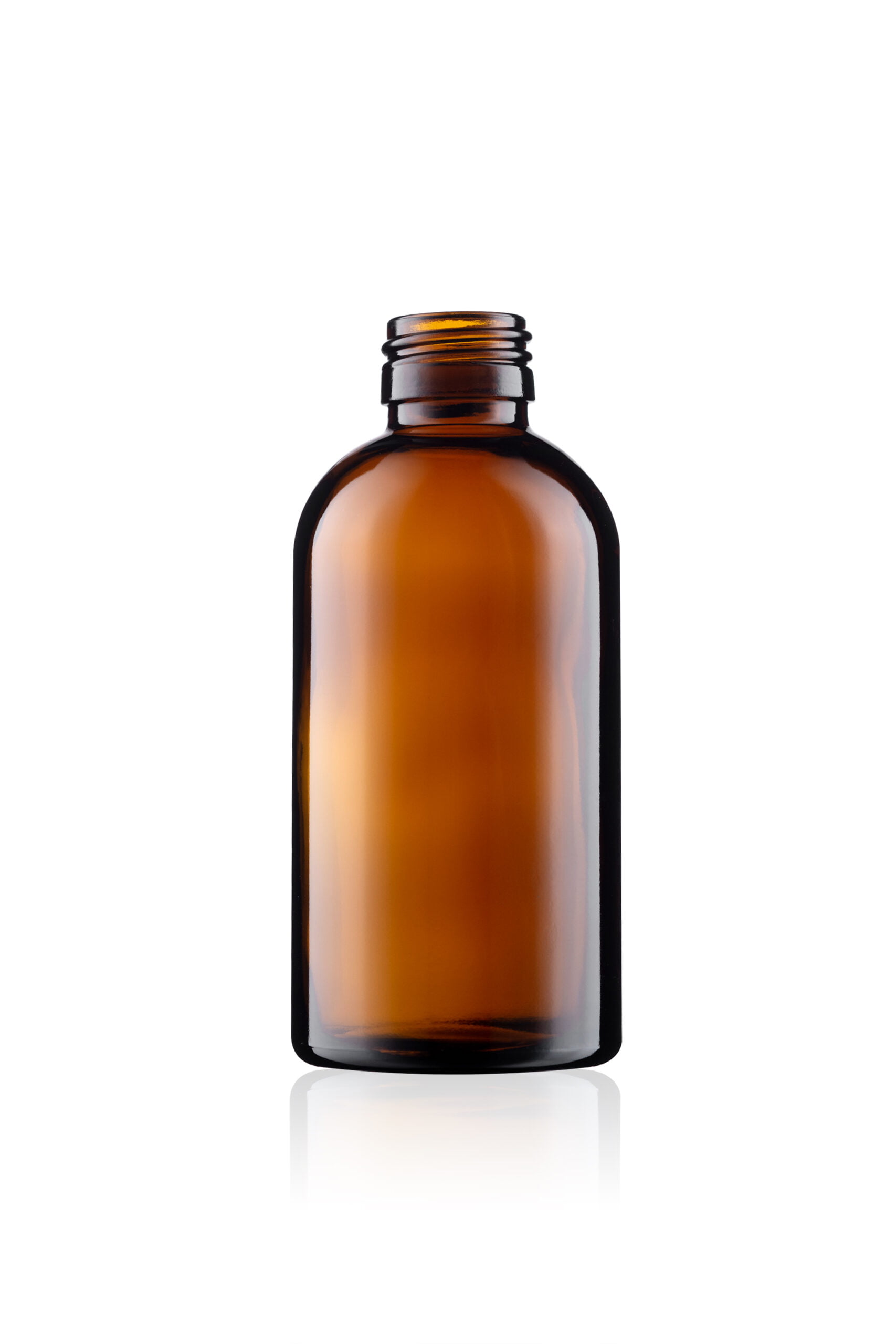 50ml-300ml Amber Glass Boston Round Bottles