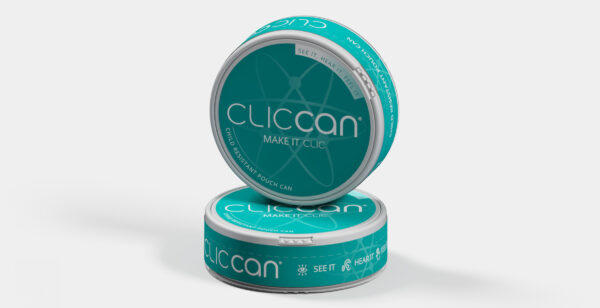 22mm ClicCan ? Child-Resistant Pouch Can with Child-Resistant Waste Compartment