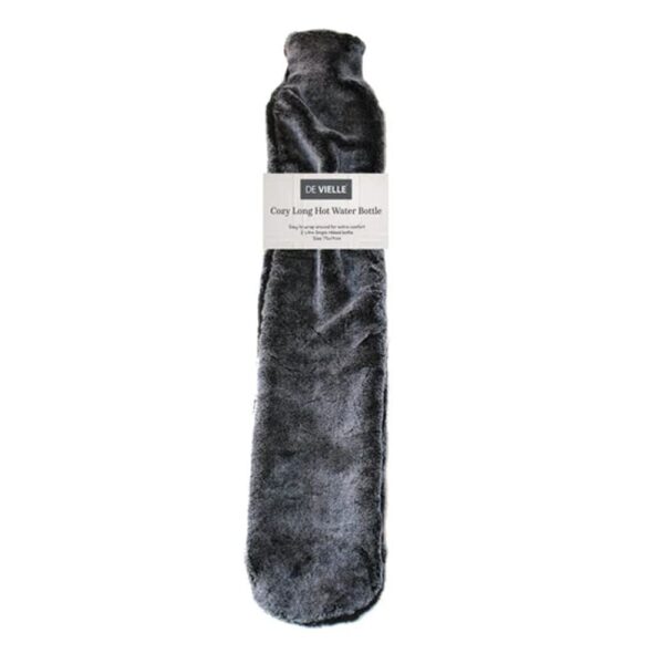De Vielle Long Hot Water Bottle Grey