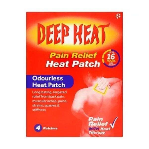 Deep Heat Patches - 4 Pack