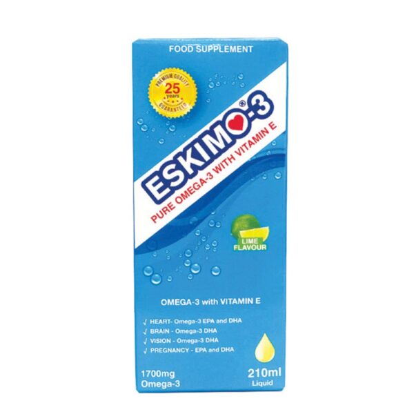 Eskimo-3 With Vitamin E Lime Flavour Liquid 210ml