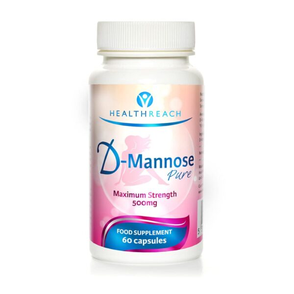 Healthreach D-Mannose Pure 500mg 60 Capsules