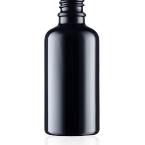 50ml Black Glass Dropper Bottle