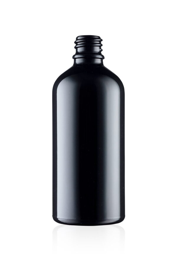 100ml Black Glass Dropper Bottle