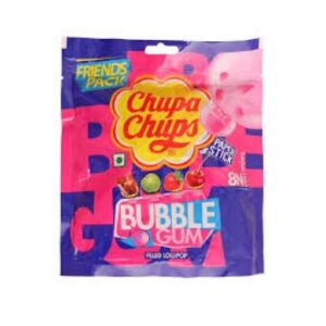 Chupa chups bubble gum filled lolipop pcs