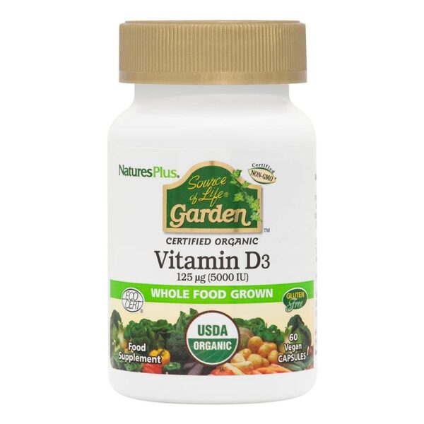 Natures Plus Source Of Life Garden Organic Vitamin D3 2500IU