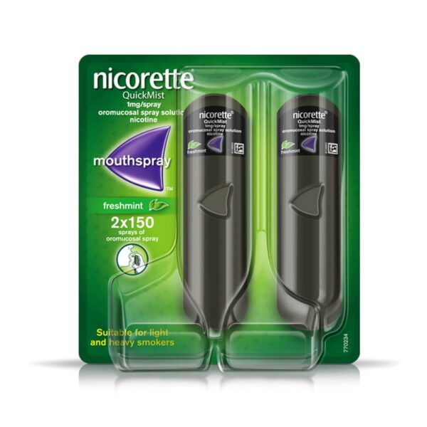Nicorette Quickmist Freshmint double 2x1mg