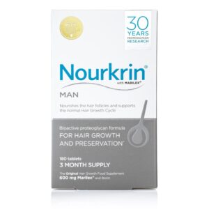 Nourkrin Man for Hair Preservation 180 Tablets 3 Month Supply