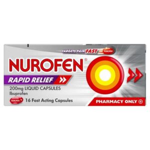 Nurofen Rapid Relief Ibuprofen 200mg Liquid Capsules 24 Pack