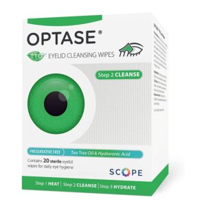 Optase Tea Tree Oil Eyelid Cleansing Wipes